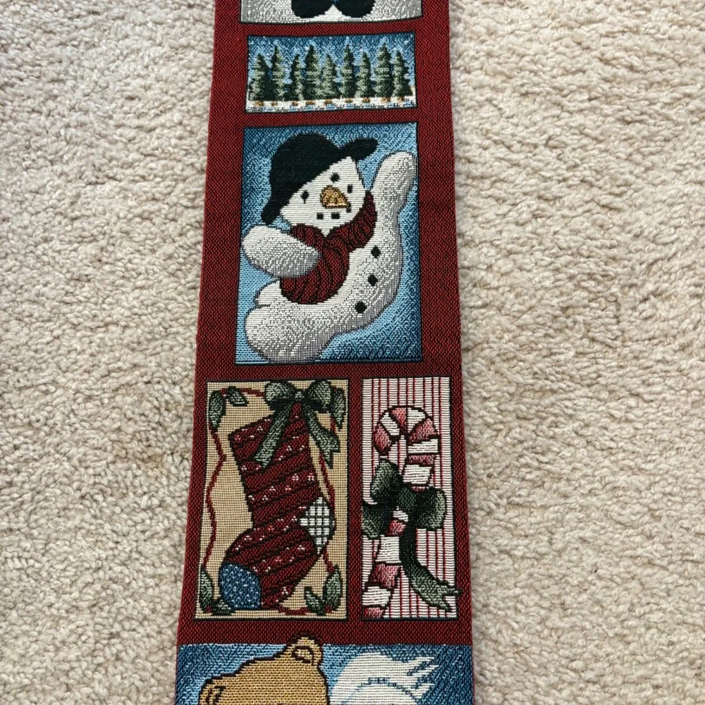 Vintage Christmas Wall Hanging‎ Decor Santa Gingerbread Angel 42x5.5